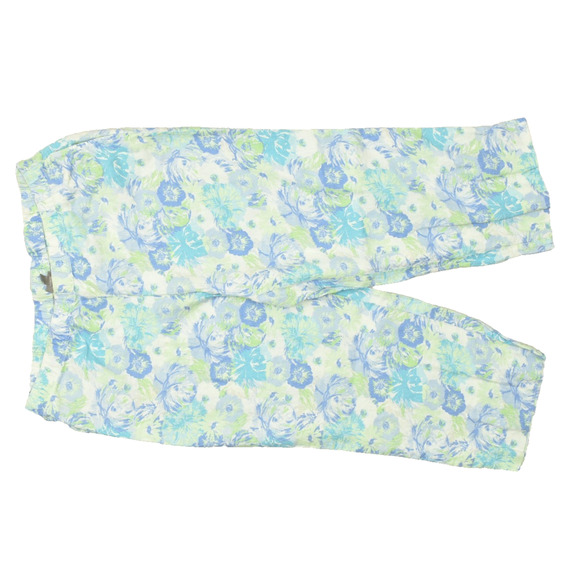 J. Jill Plus Size 1X Floral Linen Wide Leg Capris Womens Pants Floral - Picture 1 of 8